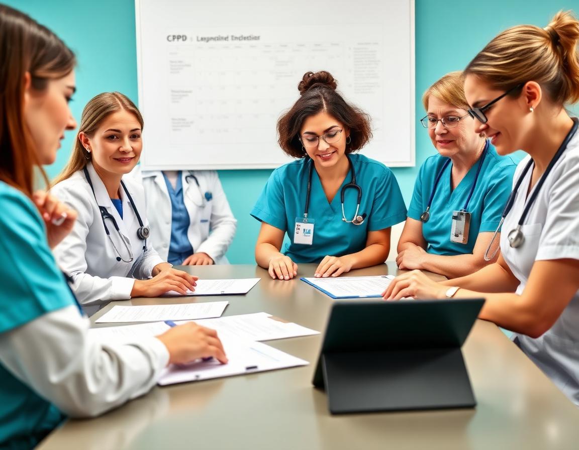 Nursing education leaders planning CME and CPD training